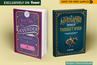 create a vintage typography book cover or ebook cover