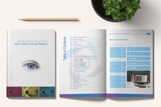 design annual report, company profile and business brochure