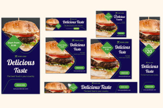 design banner ads for google, website, facebook, instagram