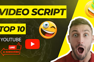 write top 10 list scripts for youtube videos
