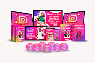 design online course mockup and ecover bundle