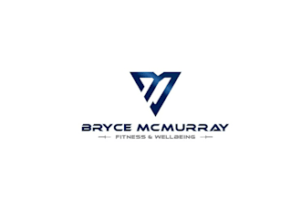 do nice unique modern bryce mcmurray fitness wellbeing logo in 1 day