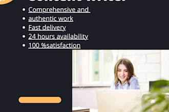deliver comprehensive and professional writing for all your needs