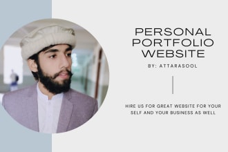create a wordpress personal portfolio website or business website
