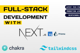do fullstack web development in javascript nextjs tailwind