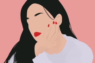 draw you aesthetic vector art