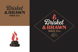 do eye catchy BBQ ,food, catering ,restaurant logo