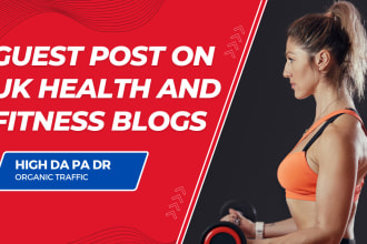 publish guest post on UK health and fitness blogs