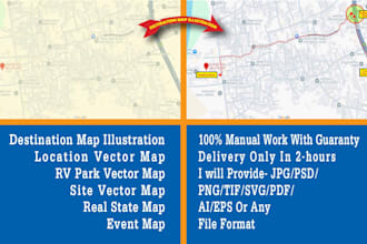create vector map in illustrator from your image
