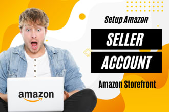 create amazon store front, setup, amazon seller account