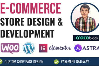 build an ecommerce website using woocommerce jetwoobuilder elementor pro