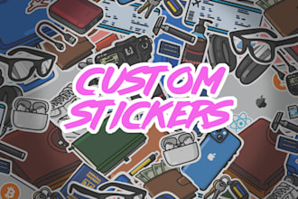 create detailed custom stickers or icon pack