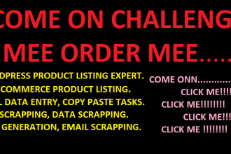 do fastest wordpress data entry and woocommerce product uploading
