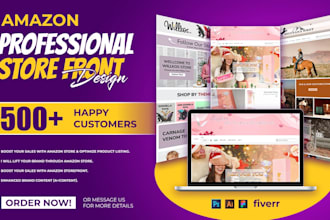 create your amazon brand store and storefront design