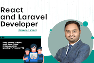 be your full stack web developer react PHP laravel ai