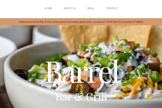 design restaurant website in wix with online ordering