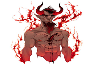 do hand demon  logo in my style