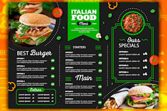 do menu design, restaurant board static TV screen price list