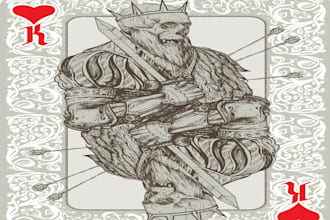 do creative high devil king logo for you with my own