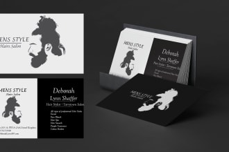 design a unique business card, flat and minimal