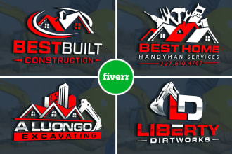 design awesome real estate property construction logo