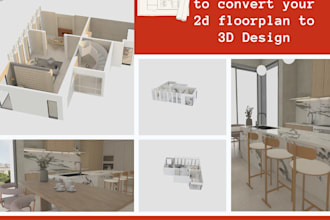 convert your 2d floorplan to 3d floorplan