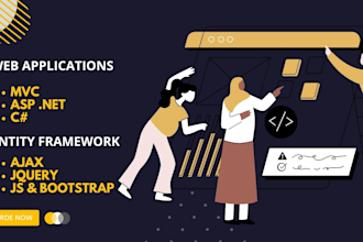 develop asp dot net, dot net core or mvc web applications
