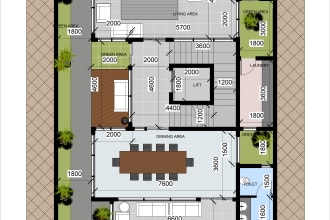 design your floor plan with details in revit