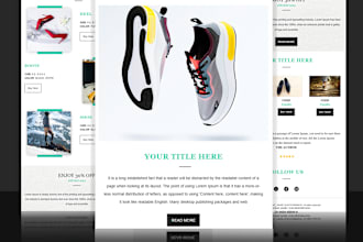 design mailchimp email template newsletter