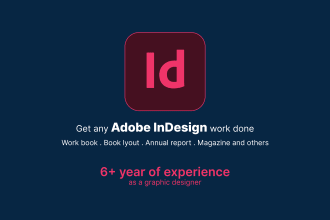 do any adobe indesign work