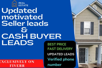 generate motivated seller leads and active cash buyers list with skip tracing