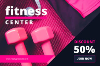 create flyer gym desing  unic
