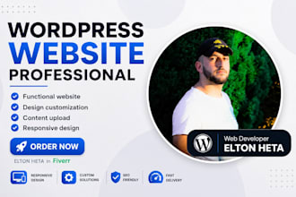 build wordpress website professional