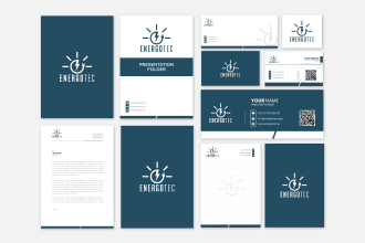 design a creative business card, letterhead, and stationery items