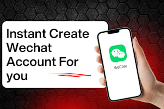 scan qr code and create an instant wechat account