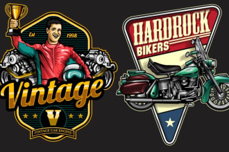 design retro vintage logo