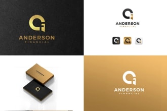 create minimalist consulting finance and accounting logo design