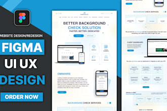do figma website design and UI UX mockup
