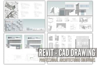 provide architectural blueprints and drafts in cad and revit