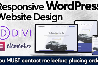 build responsive wordpress website design