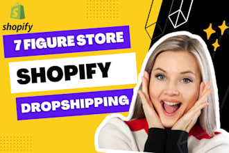 create branded shopify dropshipping store and shopify website