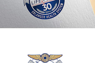 design modern professional anniversary logo