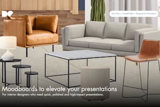 deliver moodboards and ffe for your interior design project
