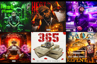 design rap album mixtape single cover for you