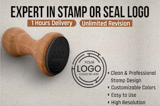 design luxury stamp, seal, badge, monogram and round logo