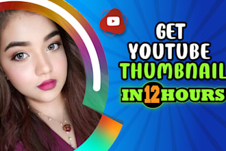 design high quality clickbait youtube thumbnail within 12 hrs