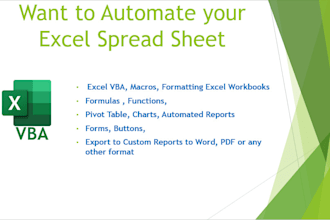 excel vba and automated spreadsheets