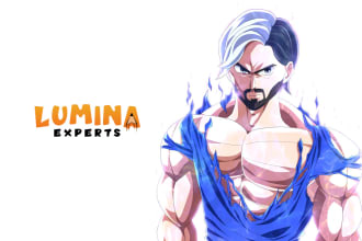 draw anything in dragon ball art style illustration