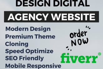design business digital marketing agency website