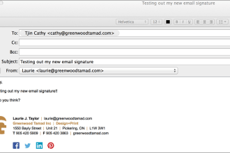 create a professional HTML signature for your email